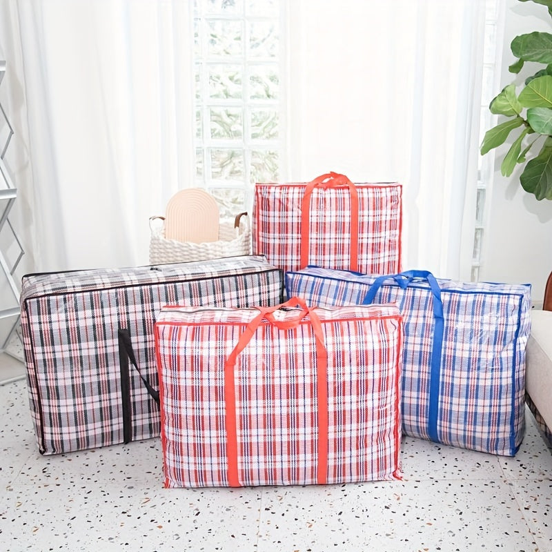 2pcs Waterproof Woven Bags Large Hand Held Packaging And Moving Bags