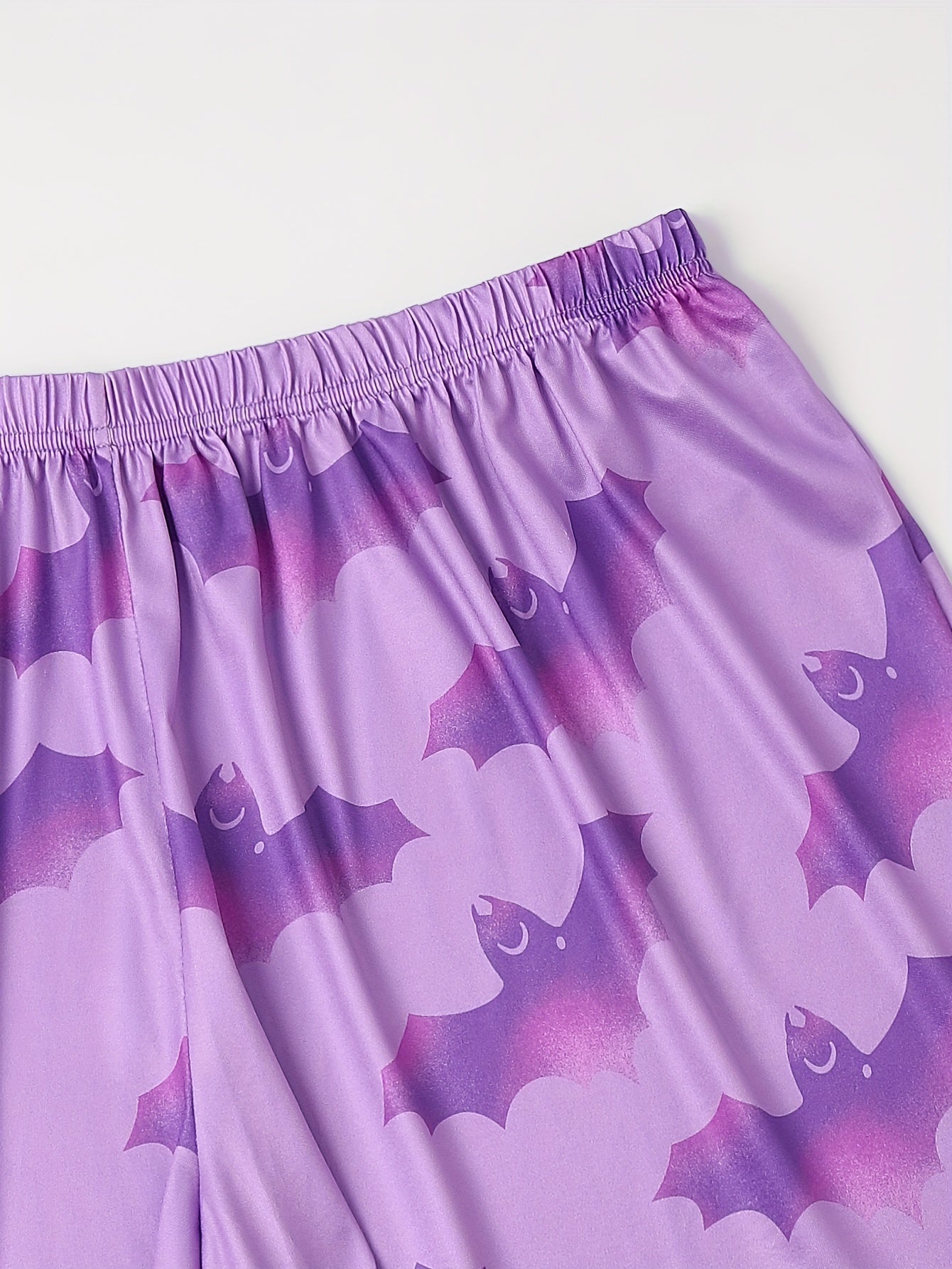 Ombre Bat Print Lounge Shorts