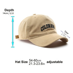 Men's Retro Alphabet Embroidered Cap Sunshade Baseball Cap