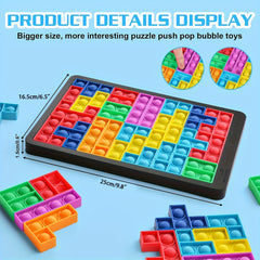 Puzzle Building Blocks Parent Child Game Brain Teaser Toy Educational Learning