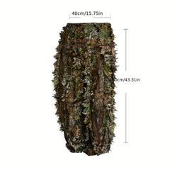 Lightweight Camo Gilly Suit for Jungle Shooting Bird Watching Halloween