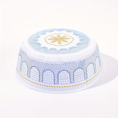 Ethnic Islamic Hat For Men, Lightweight Embroidered Cap