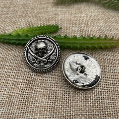 2pcs Skull Decorative Buckle for DIY Leather Purse Coin Bag