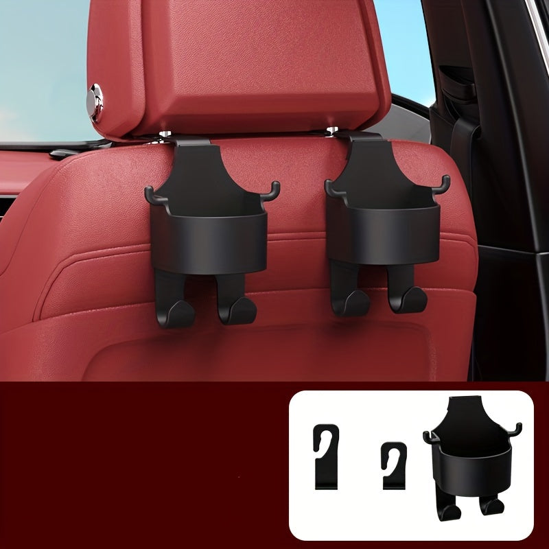 Car Hook With Cup Holder Car Phone Holder Rear Seat Hook