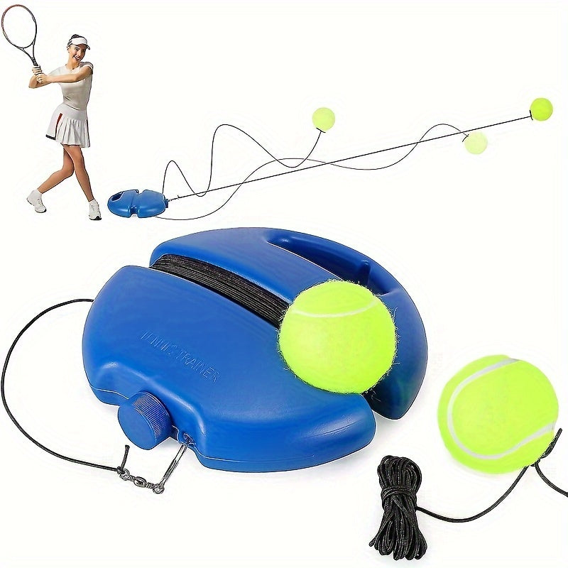 Tennis Base With Rope Single Tennis Training Device Rebounder