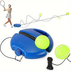 Tennis Base With Rope Single Tennis Training Device Rebounder