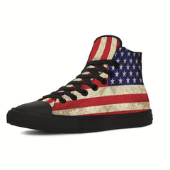 Men's Vintage Style High Top Canvas Skate Shoes
