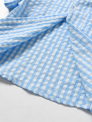 Boys Short Sleeves Button Casual Summer Shirt