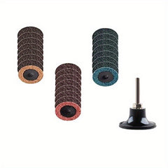 24pcs 2 Inch Nylon Sanding Disc Roller Lock Quick Change Grinding Disc