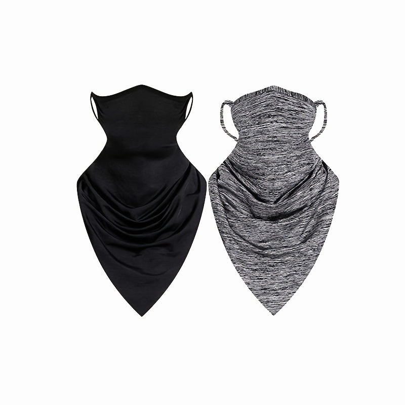 Reusable Washable Cloth Bandana Neck Gaiter with Ear Loops