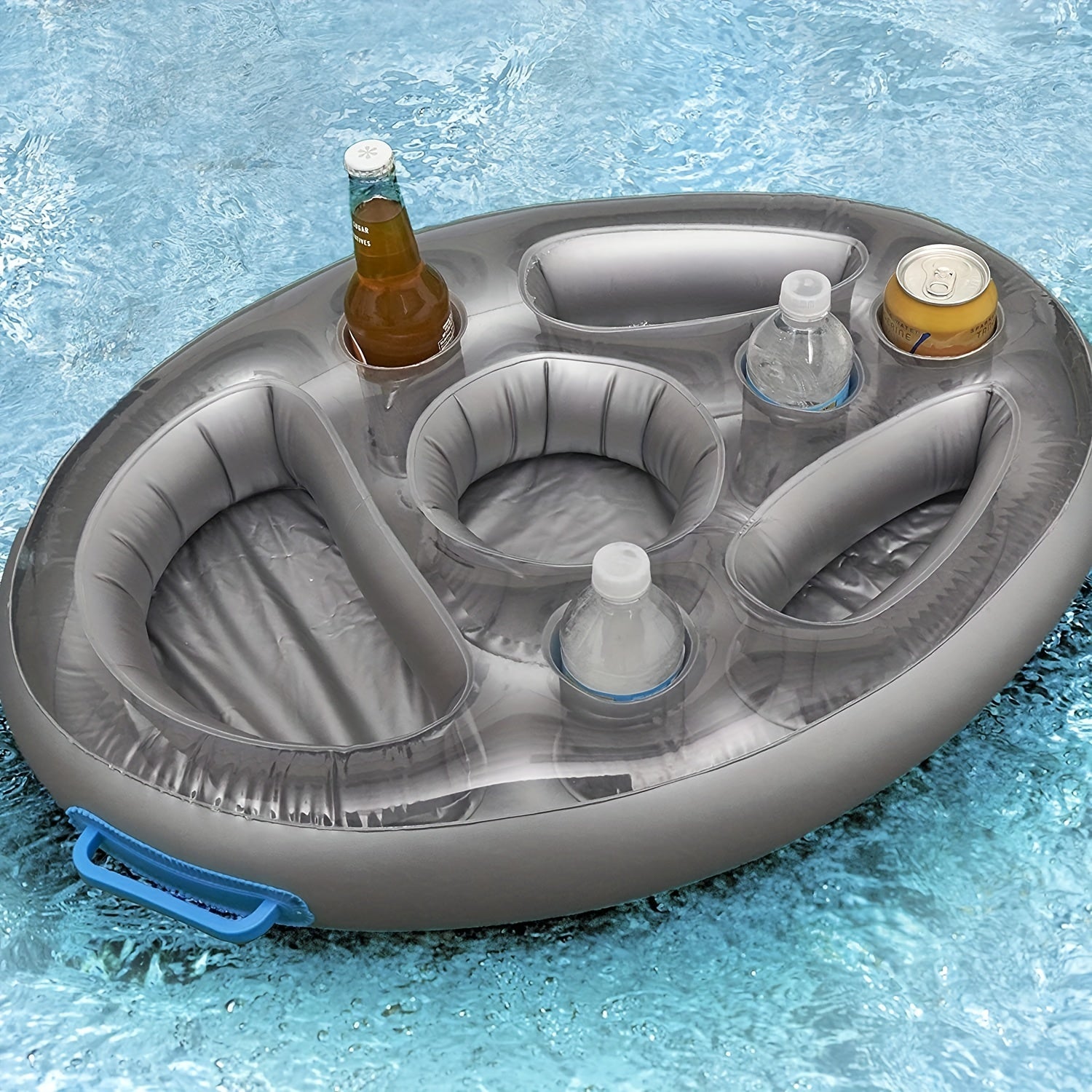 Inflatable Pool Drink & Food Tray: Keep Refreshments Handy While You Swim