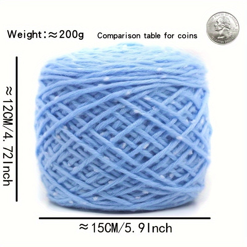2pcs Dot Velvet Mohai Scarf Thread Soft And Skin-friendly
