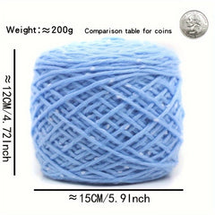 2pcs Dot Velvet Mohai Scarf Thread Soft And Skin-friendly