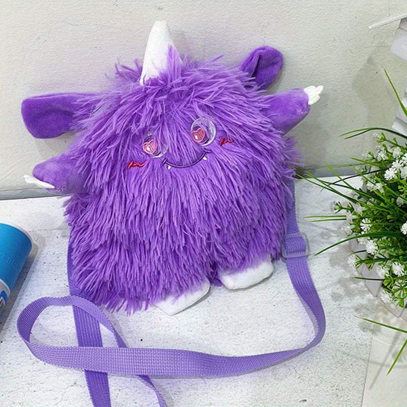 Cartoon Plush Doll Messenger Bag Shoulder Bag Holiday Gift For Girls