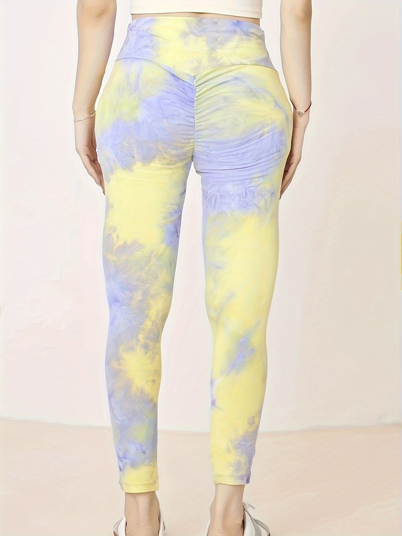 Women's Plus Tie Dye High Rise Fitness Leggings