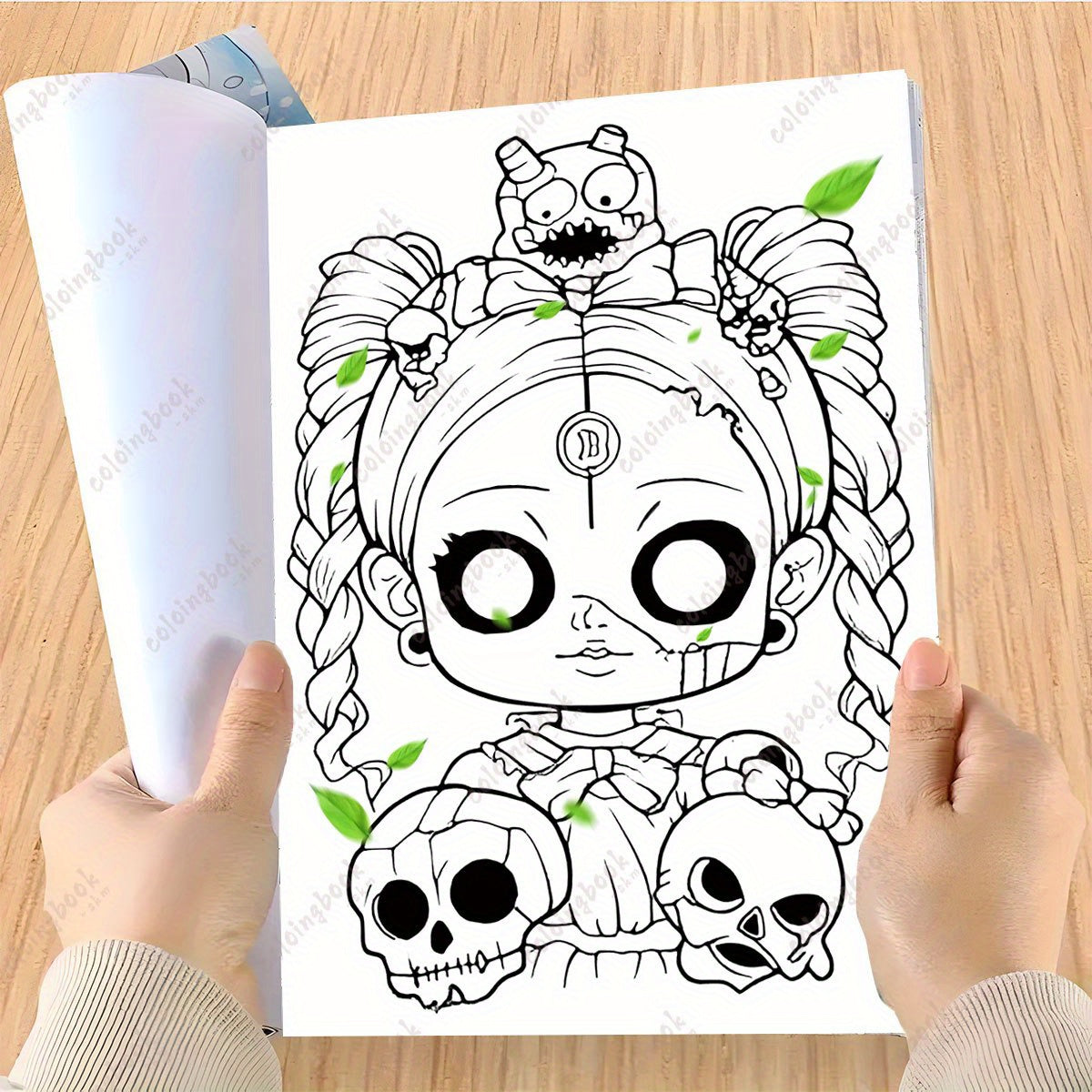 Deluxe Creepy Dolls Coloring Book for Adults - Gothic Cover - Halloween