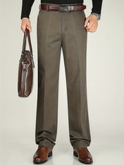 Men's Formal Solid Dress Pants Spring Fall Business