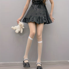 Fishnet Calf Socks Hollow Knee High Stockings