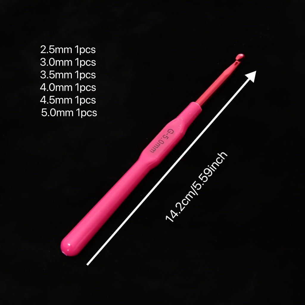 6pcs Random Crochet Hook Set Hand Knitting Crochet Set