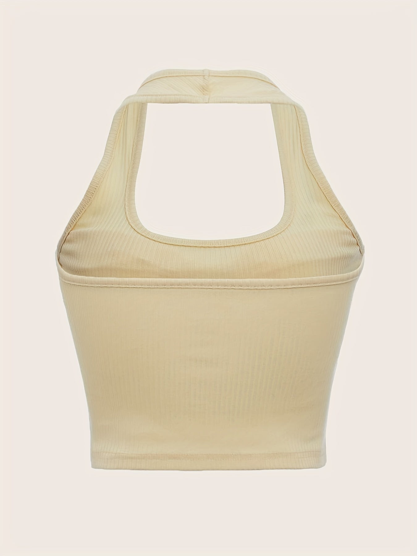 Sexy Twist Front Halter Neck Top Sleeveless Slim Top