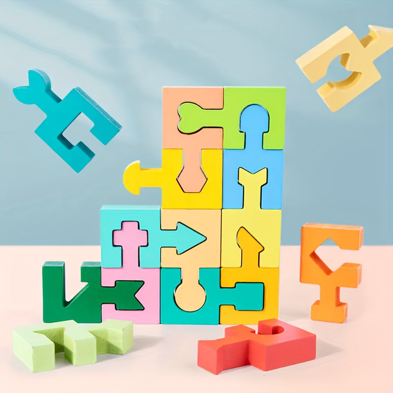 Wooden Geometric Shapes Matching Educational Toy