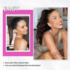 Long Curly Claw Ponytail Synthetic Hair Extensions