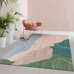 Stylish Abstract Circles Area Rug for High Traffic Areas