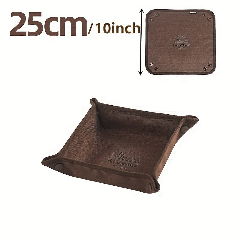Portable Folding Storage Tray for Camping and Travel