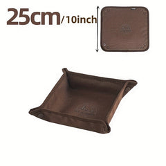 Portable Folding Storage Tray for Camping and Travel