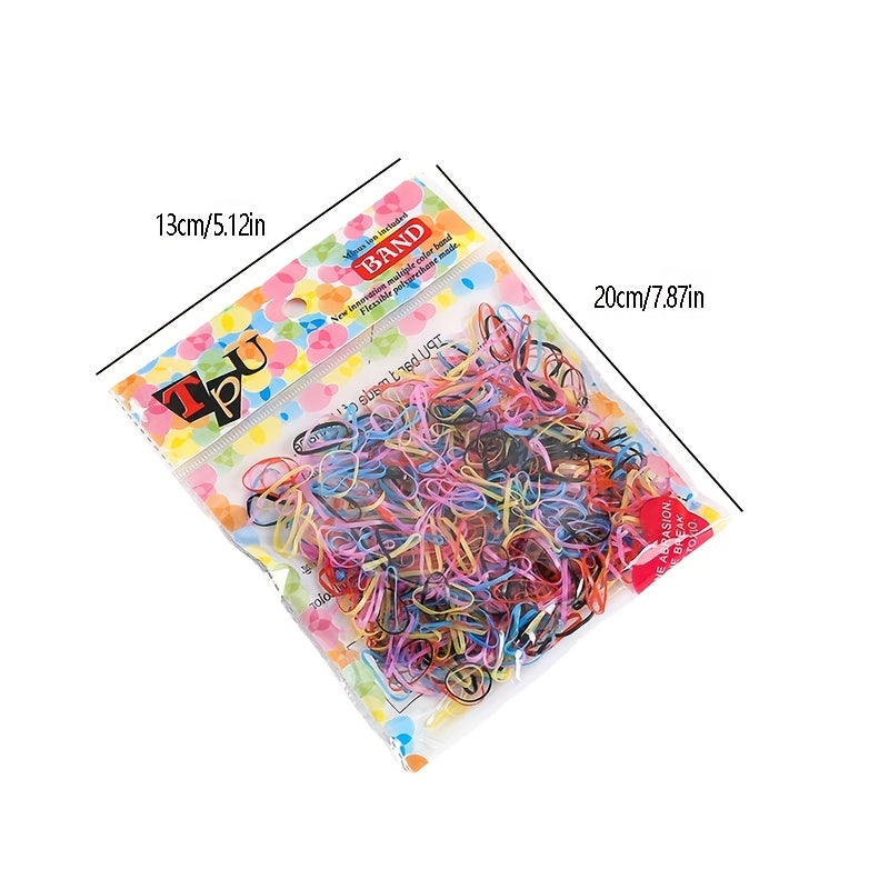 500pcs Colorful Rubber Band School Supplies