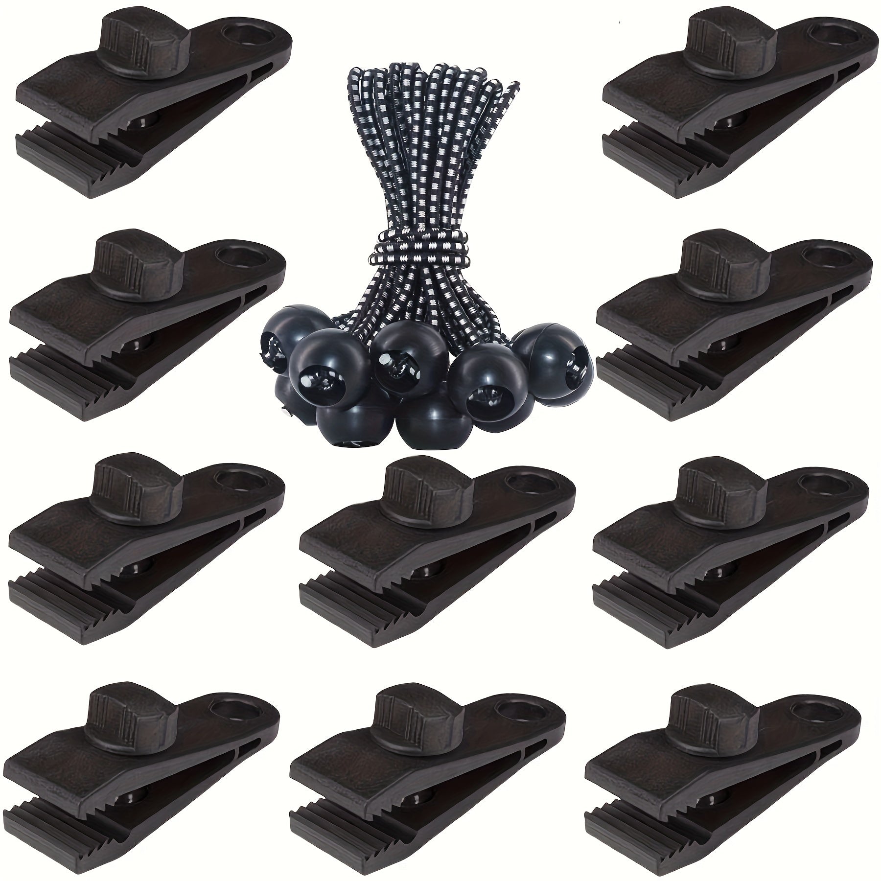 20pcs Lock Grip Tarp Clips - Tent Fasteners Pool Awnings Car Covers
