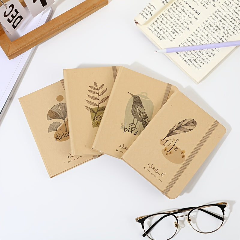 A5 Brown Paper Hardcover Journal with Lined Pages