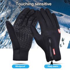 Outdoor Sports Fleece Gloves Touchable Screen Windproof Cycling Gloves