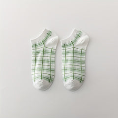 5 Pairs Fruit Print Socks & Lightweight Low Cut Ankle Socks for Women