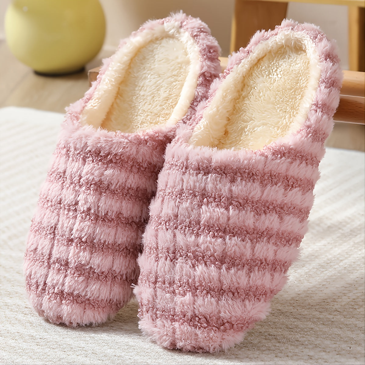 Soft & Cozy Women's Fluffy Home Slippers