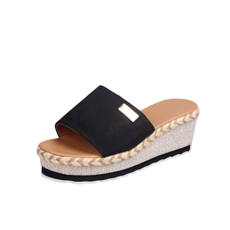 Women's Platform Espadrilles Wedge Slippers Lightweight Slides