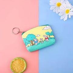Cartoon Print Zipper Coin Purse Wallet For Kids Birthday