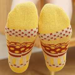 5 Pairs Geometric Pattern Socks for Women Mid Tube Stockings