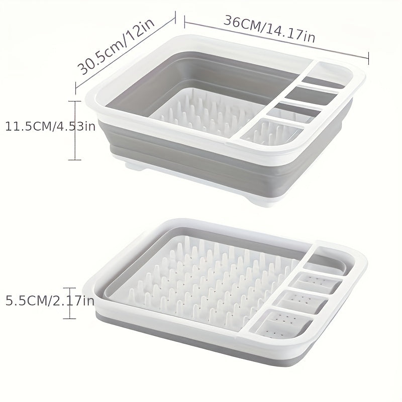 Collapsible Dish Drying Rack with Drainer Board