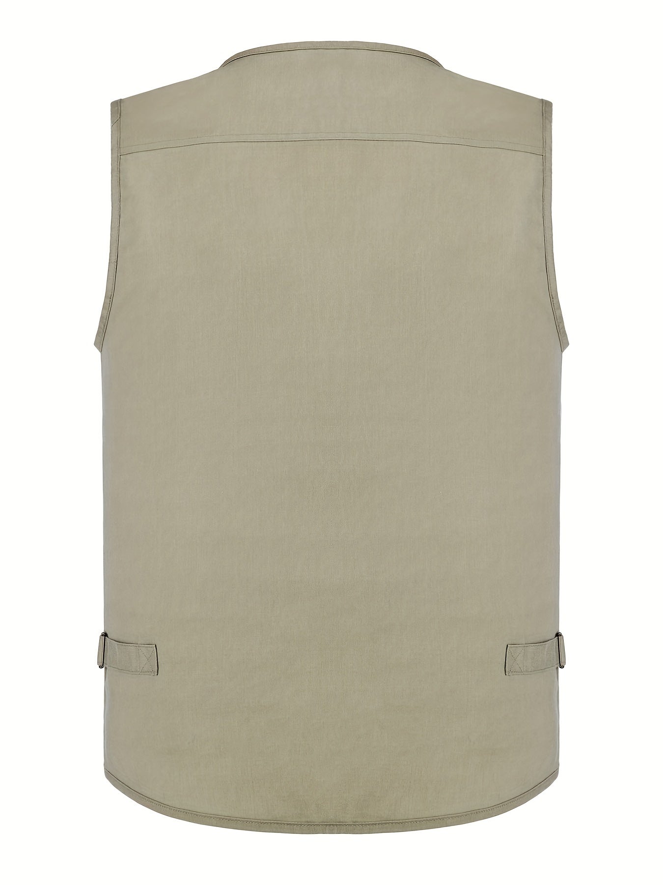 Men's Zipper Pockets Cargo Vest for Outdoor Activities