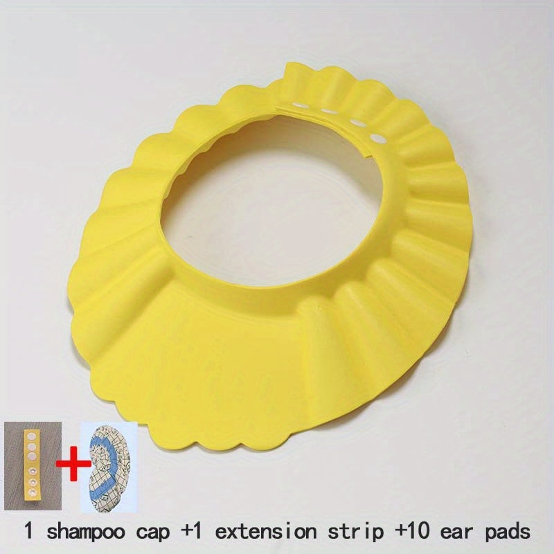 Baby Shampoo Cap with Extension Strip and Ear Protectors