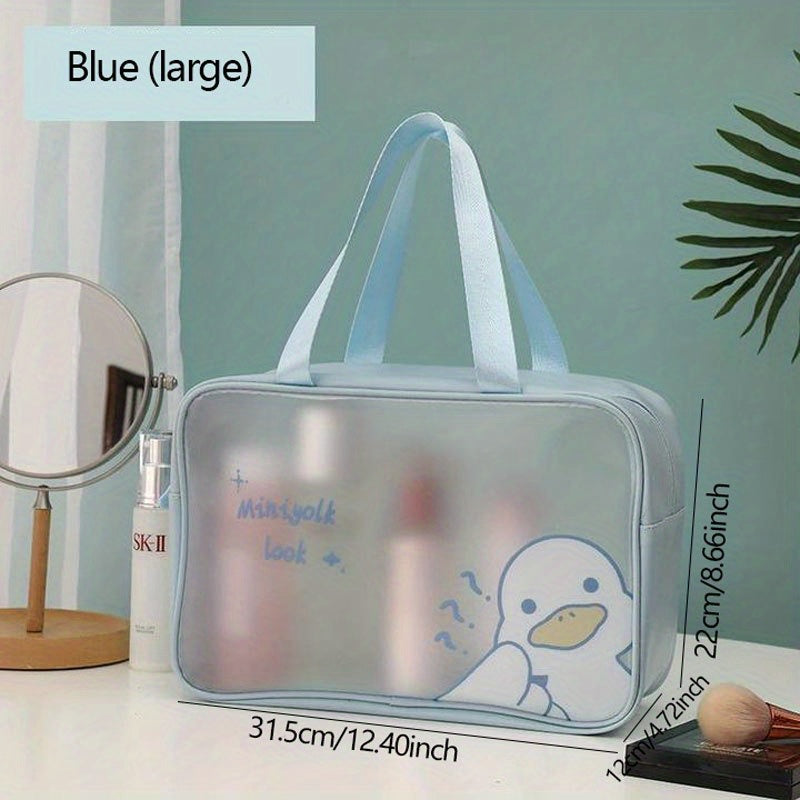 Large Capacity Cartoon Toiletry Bag Waterproof Makeup Organizer