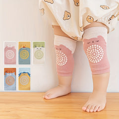 2 Pairs Baby Boys Cartoon Knee Pads Non Slip for Infant Toddlers