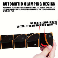 Wall Mounted Fishing Rod Holder for Convenient Storage of Fishing Gear