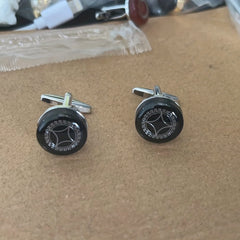 Copper Round Cufflinks For Men