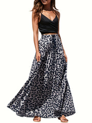 High Waist Maxi Skirt for Beach Vacation