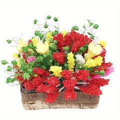 12 Dollhouse Garden Scene Set Mini Potted Plants Micro Landscape Decoration DIY