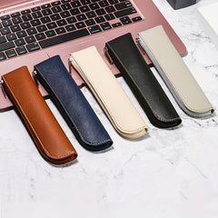 Leather Pencil Case with Zipper