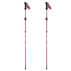 KORAMAN 1pair Collapsible Trekking Poles 37 43 Adjustable Lightweight Quick Lock