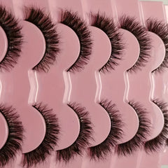 3D Natural Thick False Eyelashes Fluffy Short And Long Lashes